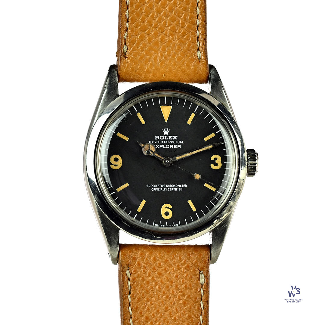 Rolex Oyster Perpetual Explorer Model Reference 1016 Black Mk1 Fr Vintage Watch Specialist