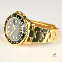 Rolex GMT Master II 18K Yellow Gold - Vintage Watch Specialist