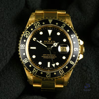 Rolex GMT Master II 18K Yellow Gold - Vintage Watch Specialist