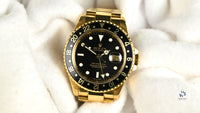 Rolex GMT Master II 18K Yellow Gold - Vintage Watch Specialist