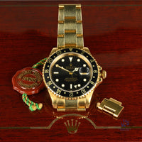 Rolex GMT Master II 18K Yellow Gold - Vintage Watch Specialist