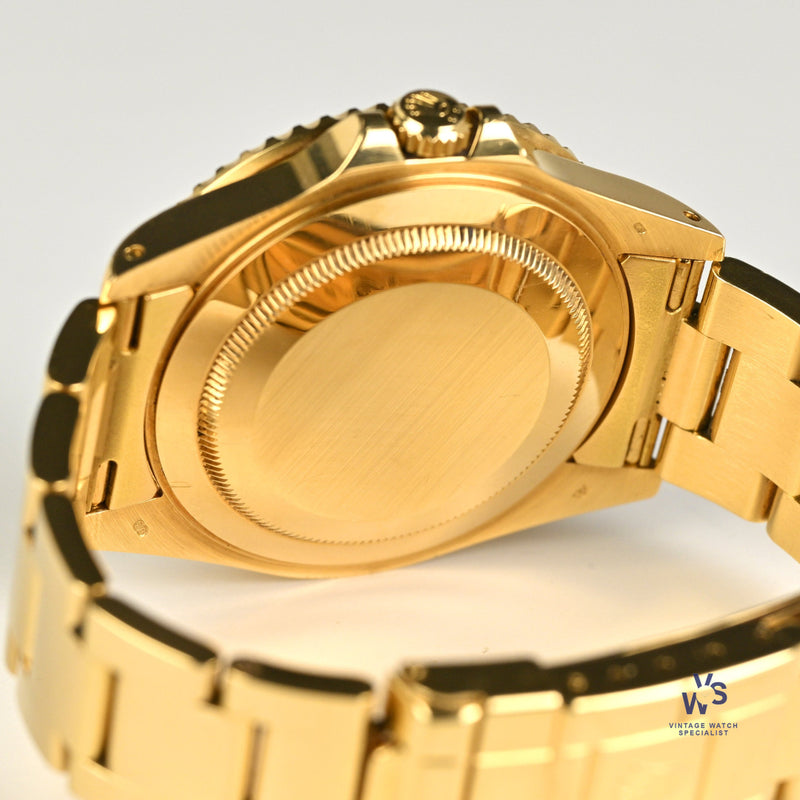 Rolex GMT Master II 18K Yellow Gold - Vintage Watch Specialist