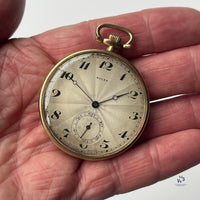 Rolex Gold Plated Pocket Watch - Sunburst Dial - Breguet Numerals - Vintage Watch Specialist