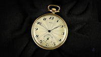 Rolex Gold Plated Pocket Watch - Sunburst Dial - Breguet Numerals - Vintage Watch Specialist