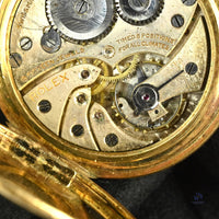 Rolex Gold Plated Pocket Watch - Sunburst Dial - Breguet Numerals - Vintage Watch Specialist