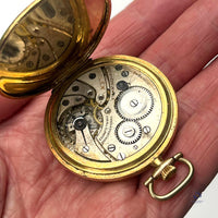 Rolex Gold Plated Pocket Watch - Sunburst Dial - Breguet Numerals - Vintage Watch Specialist