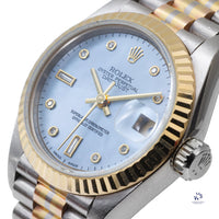 Rolex - Lady’s 26mm Datejust - Tridor - Mother of Pearl Dial - Model Reference 69179B - circa. 1989 with Original Rolex Boxes - Vintage