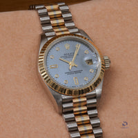 Rolex - Lady’s 26mm Datejust - Tridor - Mother of Pearl Dial - Model Reference 69179B - circa. 1989 with Original Rolex Boxes - Vintage