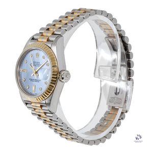 Rolex - Lady’s 26mm Datejust - Tridor - Mother of Pearl Dial - Model Reference 69179B - circa. 1989 with Original Rolex Boxes - Vintage