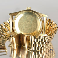 Rolex Oyster Perpetual Date - A 14k Gold Reference 15007 - Silver Sunburst Dial - c.1983 - Vintage Watch Specialist