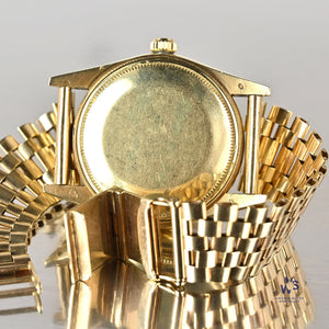 Rolex Oyster Perpetual Date - A 14k Gold Reference 15007 - Silver Sunburst Dial - c.1983 - Vintage Watch Specialist
