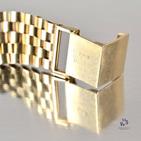 Rolex Oyster Perpetual Date - A 14k Gold Reference 15007 - Silver Sunburst Dial - c.1983 - Vintage Watch Specialist