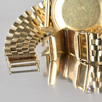 Rolex Oyster Perpetual Date - A 14k Gold Reference 15007 - Silver Sunburst Dial - c.1983 - Vintage Watch Specialist