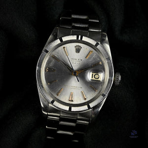 Rolex Oyster Perpetual Date - Model Ref: 1501 - Bamboo Bezel - c.1960s - Vintage Watch Specialist