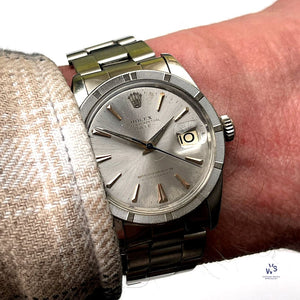 Rolex Oyster Perpetual Date - Model Ref: 1501 - Bamboo Bezel - c.1960s - Vintage Watch Specialist