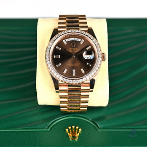 Rolex Oyster Perpetual Day-Date - Model 228345RBR - 2021 - Unworn with Box and Papers - Vintage Watch Specialist