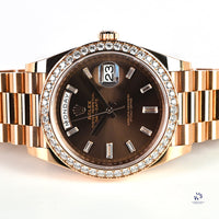 Rolex Oyster Perpetual Day-Date - Model 228345RBR - 2021 - Unworn with Box and Papers - Vintage Watch Specialist