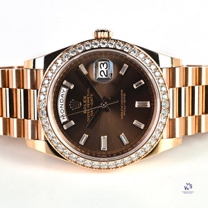 Rolex Oyster Perpetual Day-Date - Model 228345RBR - 2021 - Unworn with Box and Papers - Vintage Watch Specialist