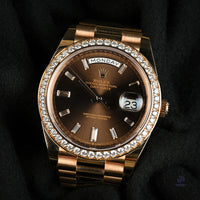 Rolex Oyster Perpetual Day-Date - Model 228345RBR - 2021 - Unworn with Box and Papers - Vintage Watch Specialist