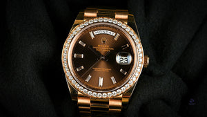 Rolex Oyster Perpetual Day-Date - Model 228345RBR - 2021 - Unworn with Box and Papers - Vintage Watch Specialist