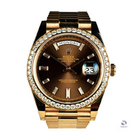 Rolex Oyster Perpetual Day-Date - Model 228345RBR - 2021 - Unworn with Box and Papers - Vintage Watch Specialist