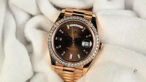 Rolex Oyster Perpetual Day-Date - Model 228345RBR - 2021 - Unworn with Box and Papers - Vintage Watch Specialist