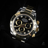 Rolex Oyster Perpetual Daytona - Reference 116503 - Gold and Steel - Black Diamond Dot Dial - 2022 - Vintage Watch Specialist