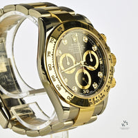 Rolex Oyster Perpetual Daytona - Reference 116503 - Gold and Steel - Black Diamond Dot Dial - 2022 - Vintage Watch Specialist