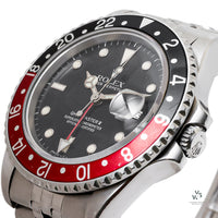 Rolex Oyster Perpetual - GMT Master II - Coke Bezel - ’Fat Lady’ - Ref: 16760 - circa. 1984 - Vintage Watch Specialist