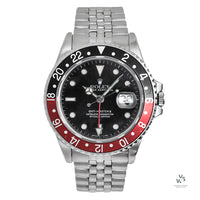 Rolex Oyster Perpetual - GMT Master II - Coke Bezel - ’Fat Lady’ - Ref: 16760 - circa. 1984 - Vintage Watch Specialist