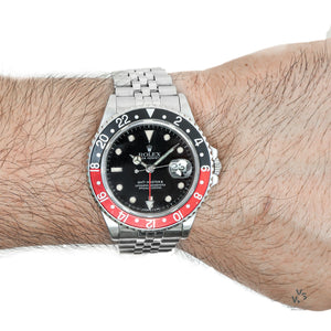 Rolex Oyster Perpetual - GMT Master II - Coke Bezel - ’Fat Lady’ - Ref: 16760 - circa. 1984 - Vintage Watch Specialist