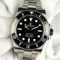 Rolex Oyster Perpetual Submariner Model Ref: 114060 Box But No Papers c.2015 Vintage Watch Specialist