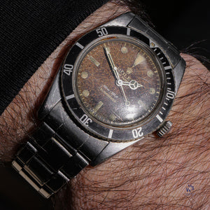 Rolex - Oyster Perpetual Submariner - Reference 5508 - With Gilt Tropical Chocolate Dial - c.III.1958 - Vintage Watch Specialist