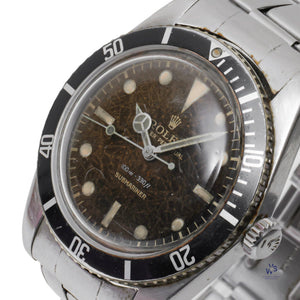Rolex - Oyster Perpetual Submariner - Reference 5508 - With Gilt Tropical Chocolate Dial - c.III.1958 - Vintage Watch Specialist