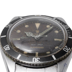 Rolex - Oyster Perpetual Submariner - Reference 5508 - With Gilt Tropical Chocolate Dial - c.III.1958 - Vintage Watch Specialist