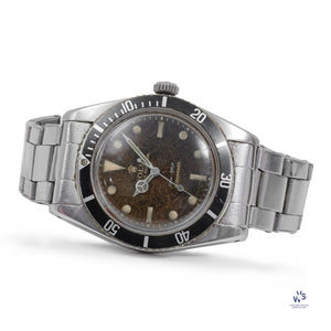 Rolex - Oyster Perpetual Submariner - Reference 5508 - With Gilt Tropical Chocolate Dial - c.III.1958 - Vintage Watch Specialist