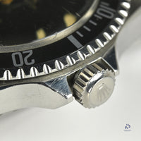 Rolex Submariner 5513 Gilt Gloss Underlined Dial NOS Condition c.1963 POA Vintage Watch Specialist
