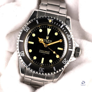 Rolex Submariner 5513 Gilt Gloss Underlined Dial NOS Condition c.1963 POA Vintage Watch Specialist