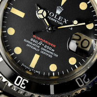 Rolex Submariner Single Red - Feet First - Model Ref: 1680 - c.1970 - Vintage Watch Specialist