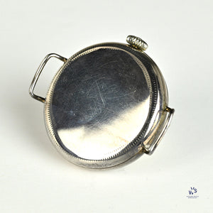 Rolex Trench Watch Solid Silver Dennison Case Original Lume Hallmarked Birmingham c.1915 Vintage Watch Specialist