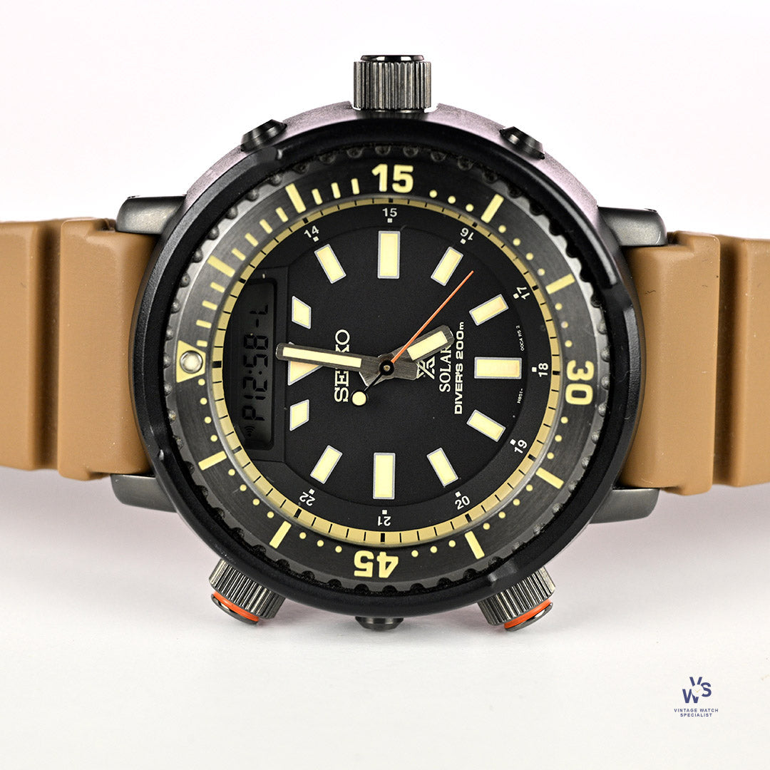 Seiko H851 - Solar Diver's 200m - The 'Arnie' - Box and Papers - c