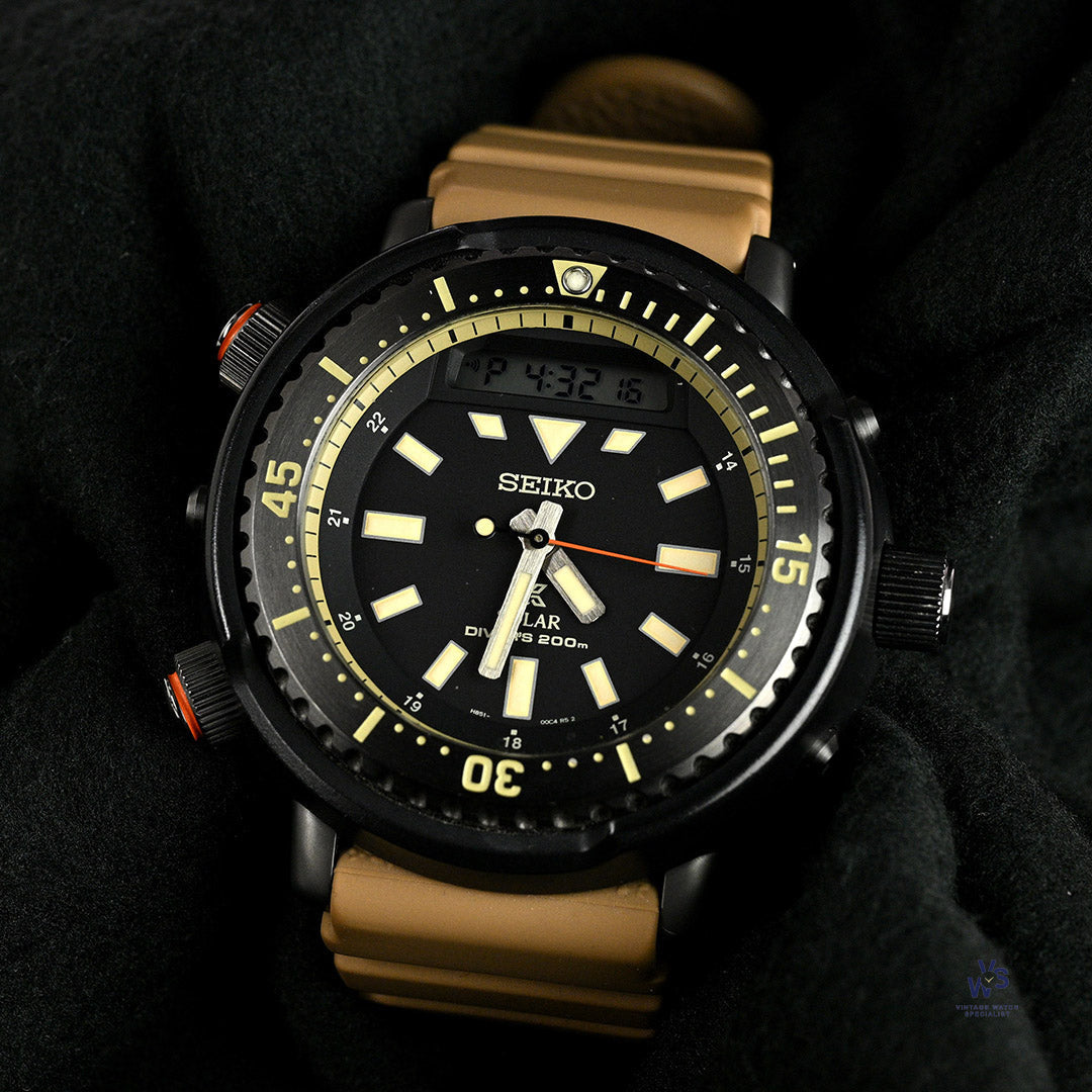 Seiko H851 - Solar Diver's 200m - The 'Arnie' - Box and Papers - c
