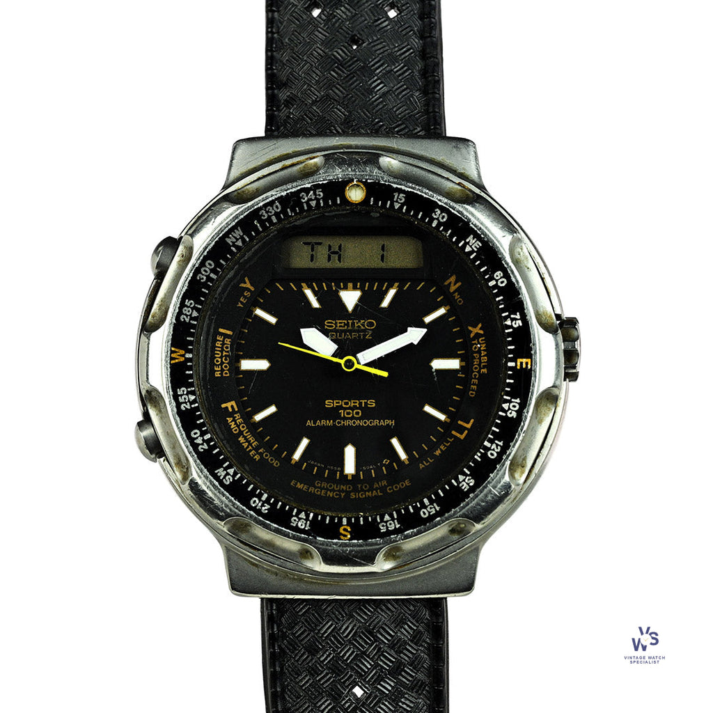 Seiko Quartz Sports ’Arnie fieldmaster’ Reference H558 5010 Vintage Watch Specialist