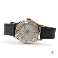 Smiths De Luxe - 9k Gold Case - White Dial - c.1950s - Vintage Watch Specialist