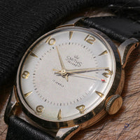 Smiths De Luxe - 9k Gold Case - White Dial - c.1950s - Vintage Watch Specialist