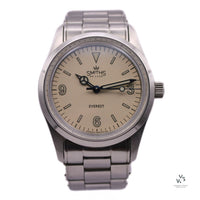 Smiths - Everest PRS25 White Dial - Time Factors - B&P - Vintage Watch Specialist