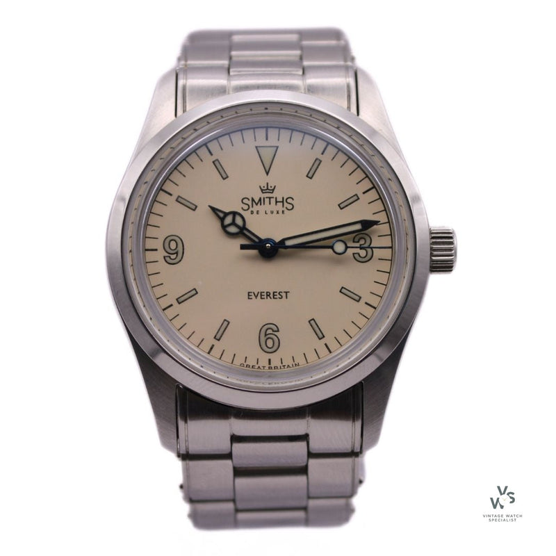 Smiths Everest PRS25 White Dial Time Factors Box and papers So Vintage Watch Specialist