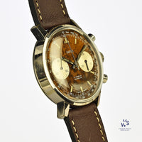 Smiths Two Register Chronograph - Reverse Panda Tropical Chocolate Dial - c.1960s - Vintage Watch Specialist
