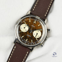 Smiths Two Register Chronograph - Reverse Panda Tropical Chocolate Dial - c.1960s - Vintage Watch Specialist