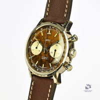 Smiths Two Register Chronograph - Reverse Panda Tropical Chocolate Dial - c.1960s - Vintage Watch Specialist